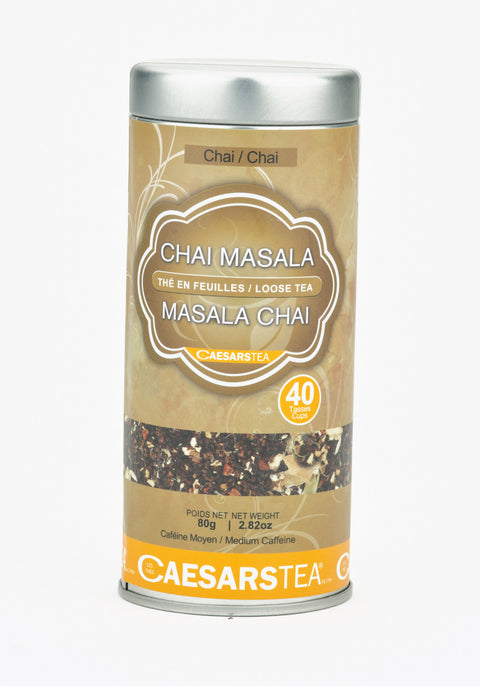 CAESARS MASALA CHAI PACKED 80G TIN TEA